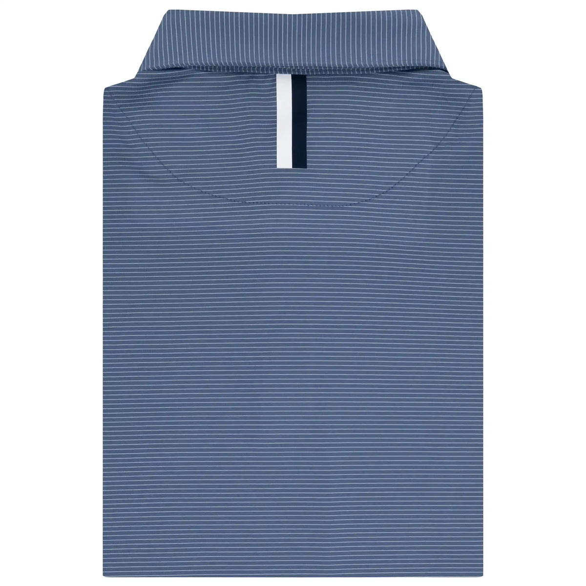 The Shell Stripe | Performance Polo | The Shell Stripe - Coastal Blue/White