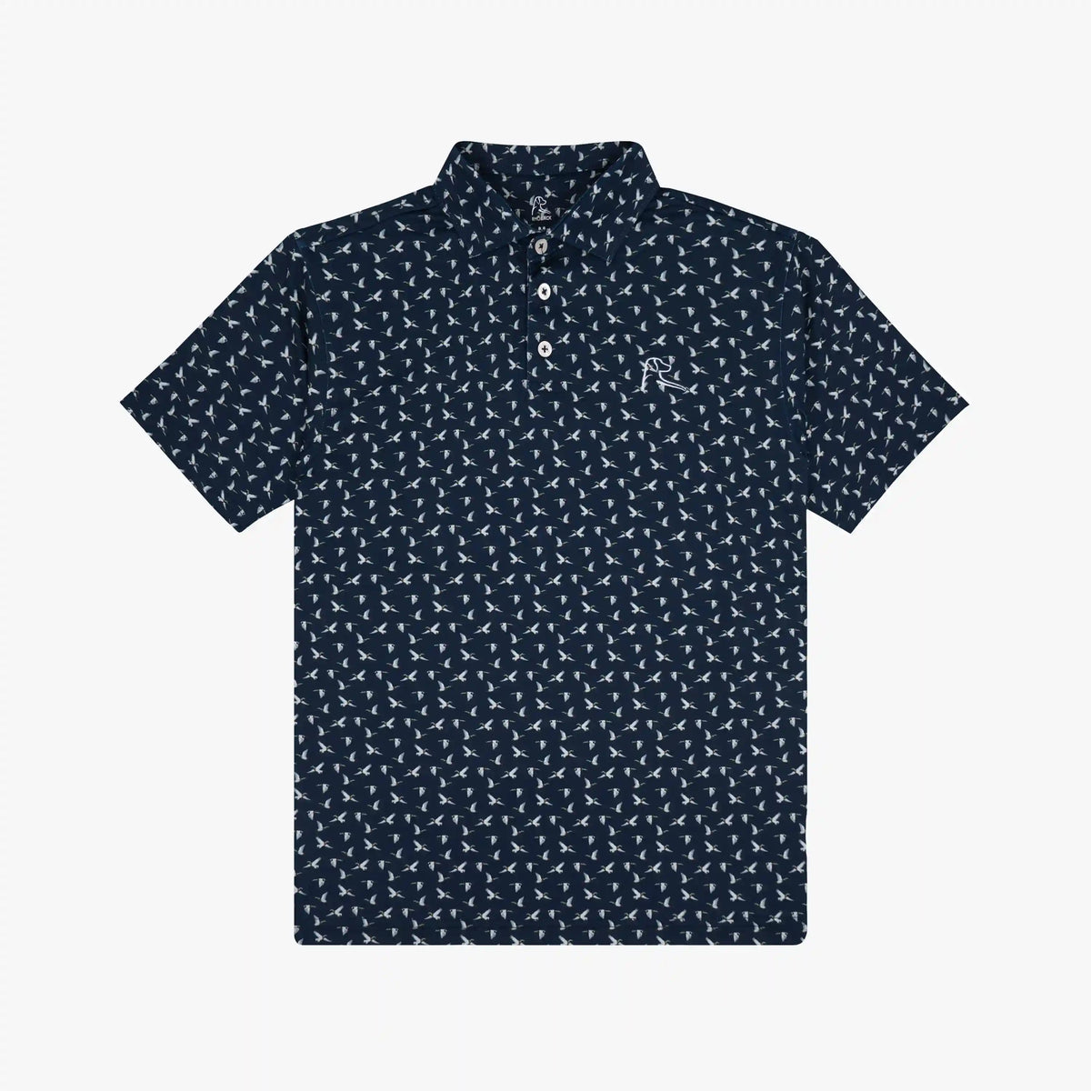 The Youth Mallard | Performance Polo | The Mallard - Fleet Navy/White