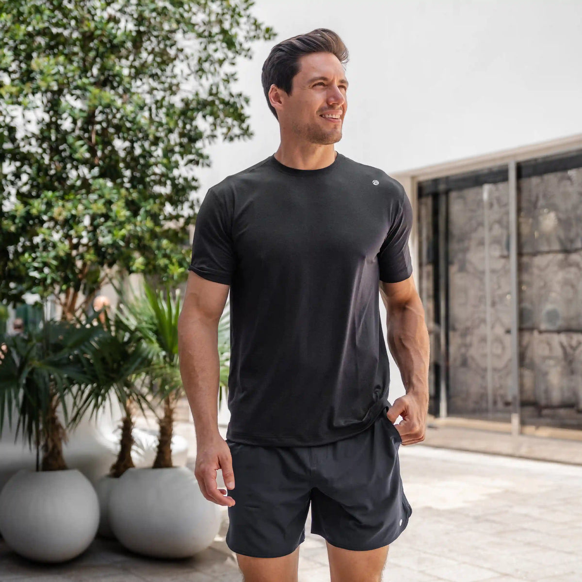 Blitz Tech Tee | Solid - Midnight Black
