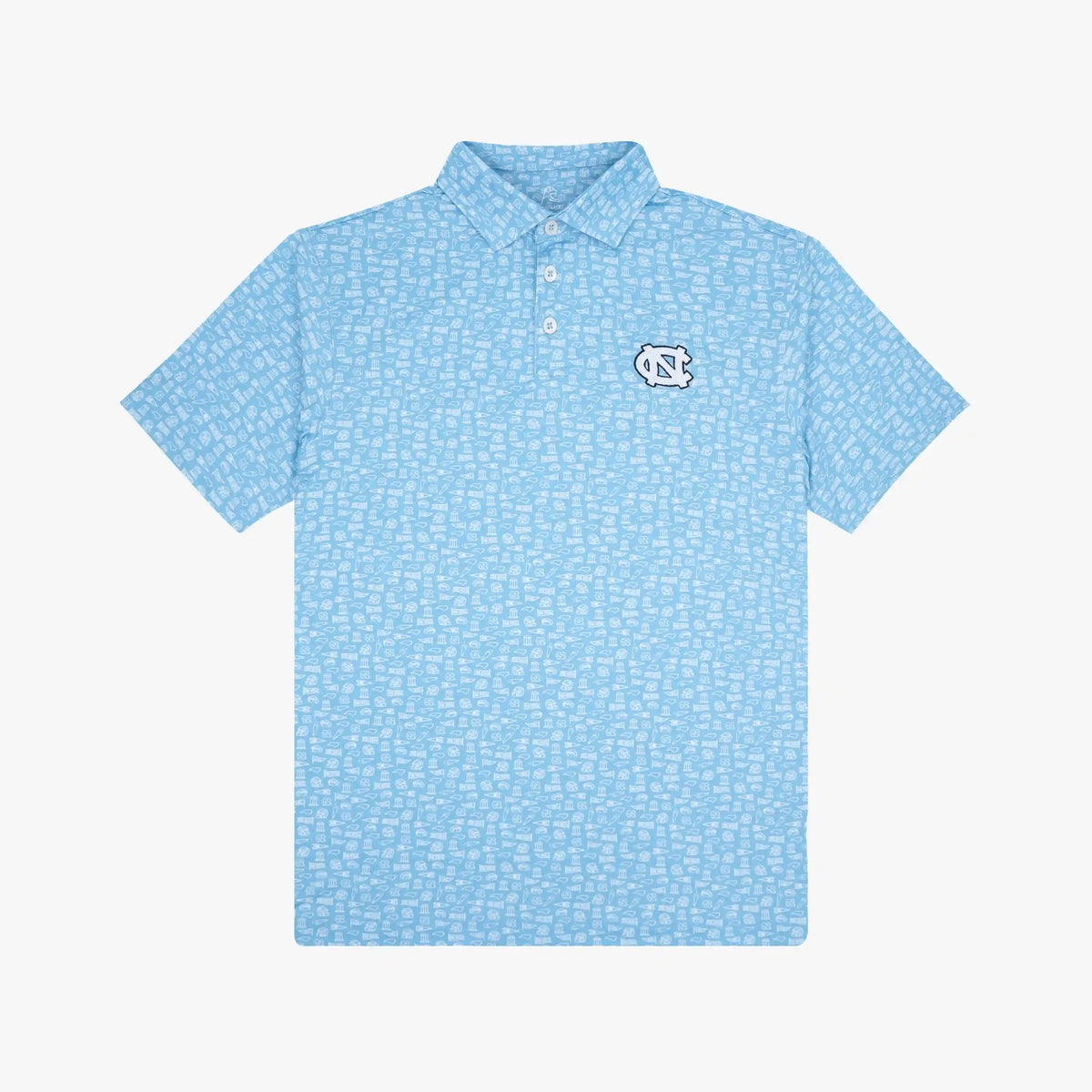 The Youth UNC Gameday 2.0 | Collegiate Polo | The UNC Gameday 2.0 - Powder Blue/White - 1