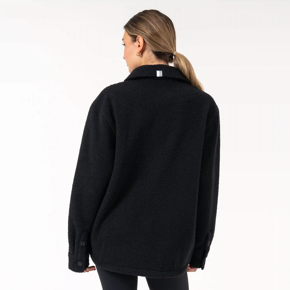 Summit Fleece Shirt Jacket | Solid - Midnight Black (Women)