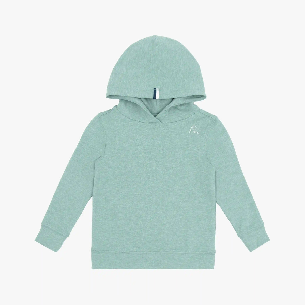 Lil' Hesi Performance Hoodie | Heather - Bullfrog Green/Antigua Green