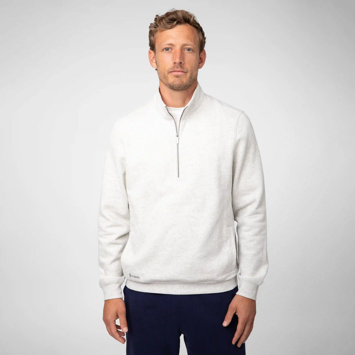 Ready Half-Zip | Heather - Ivory
