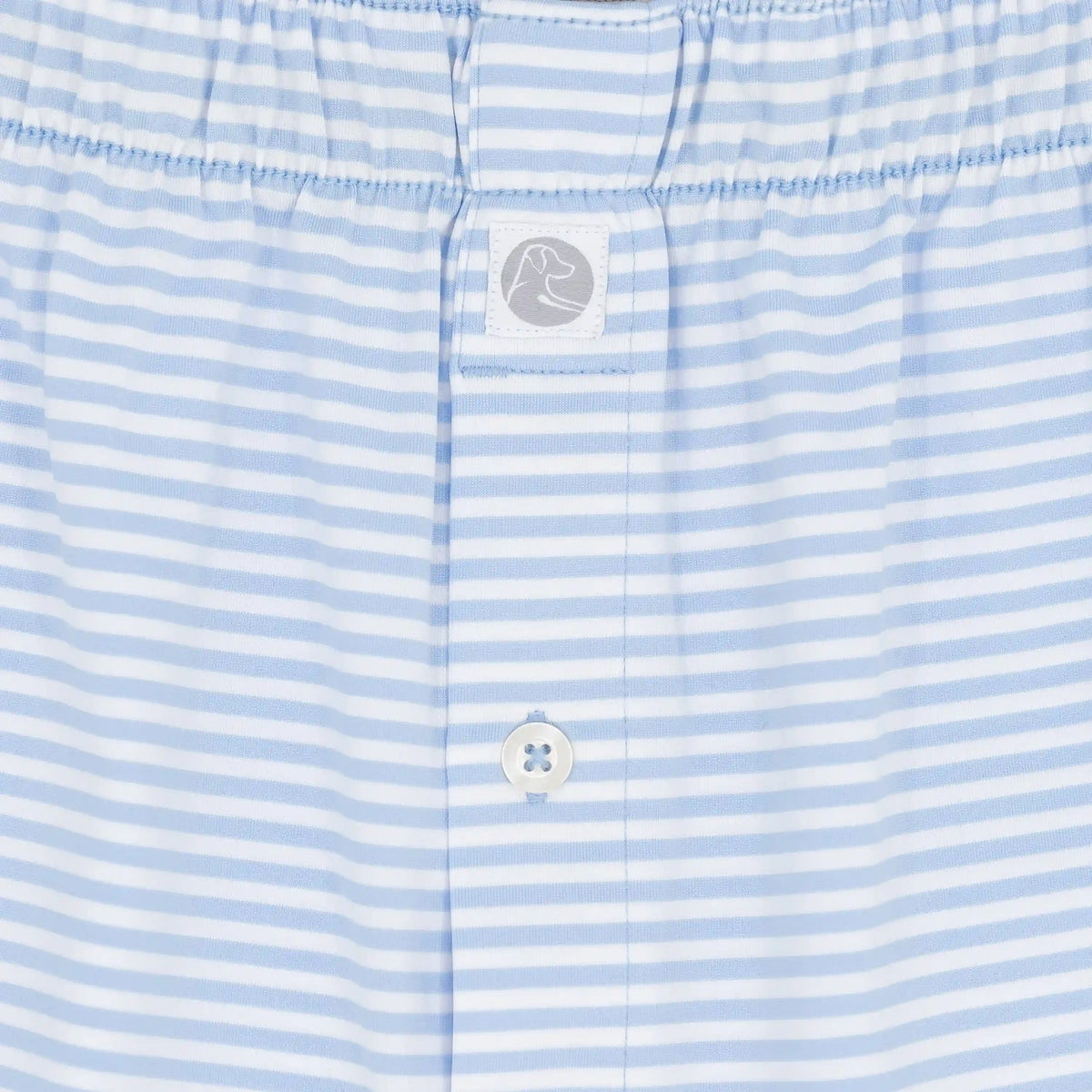 Breeze Performance Boxer | The Birdie Stripe - Oxford Blue/White