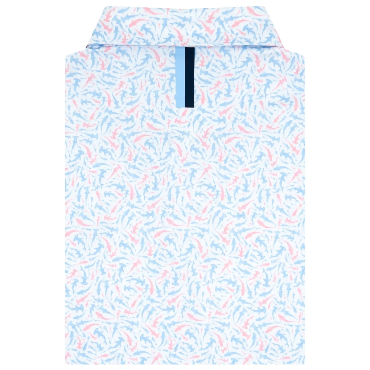 The Chum | Performance Polo | The Chum - White/Baby Blue