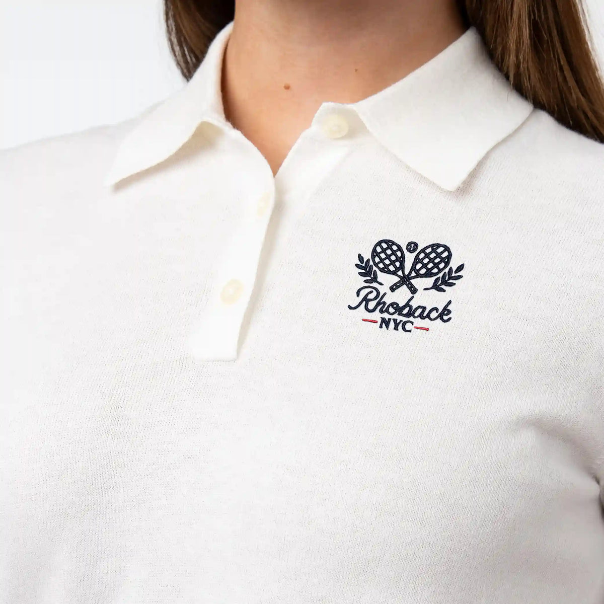 Harbor Sweater Polo | Solid - Ivory - RHBK NYC TENNIS 2