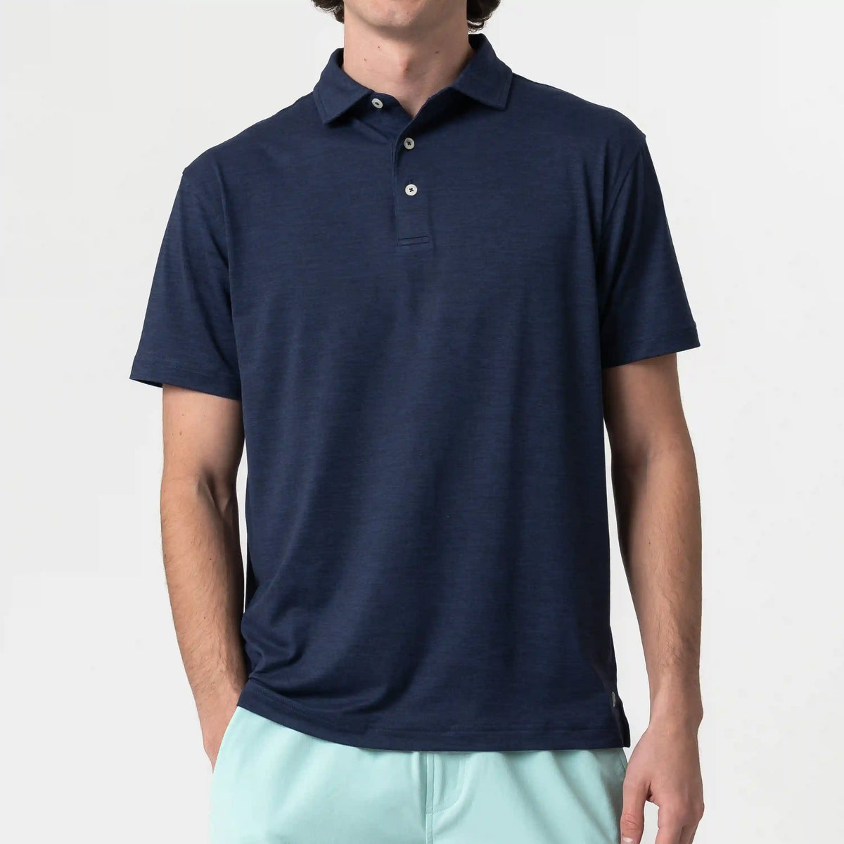Tailwind Performance Polo | Heather - Fleet Navy/Nightshade
