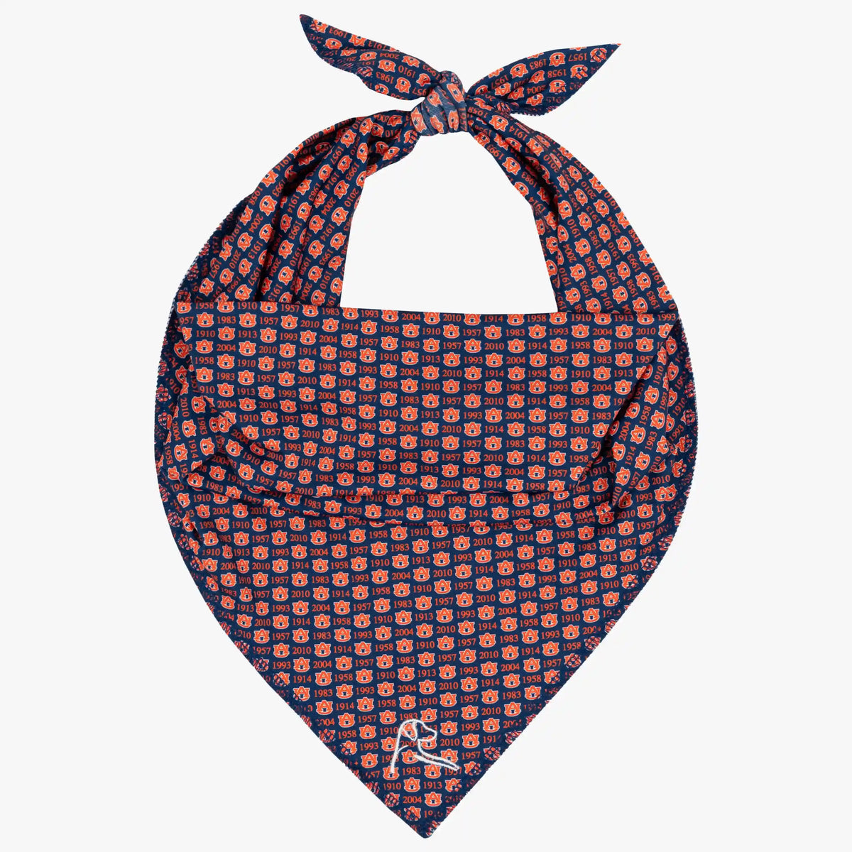 The Auburn National Titles | Collegiate Bandana | The Auburn National Titles - Dock Blue/Blaze Orange