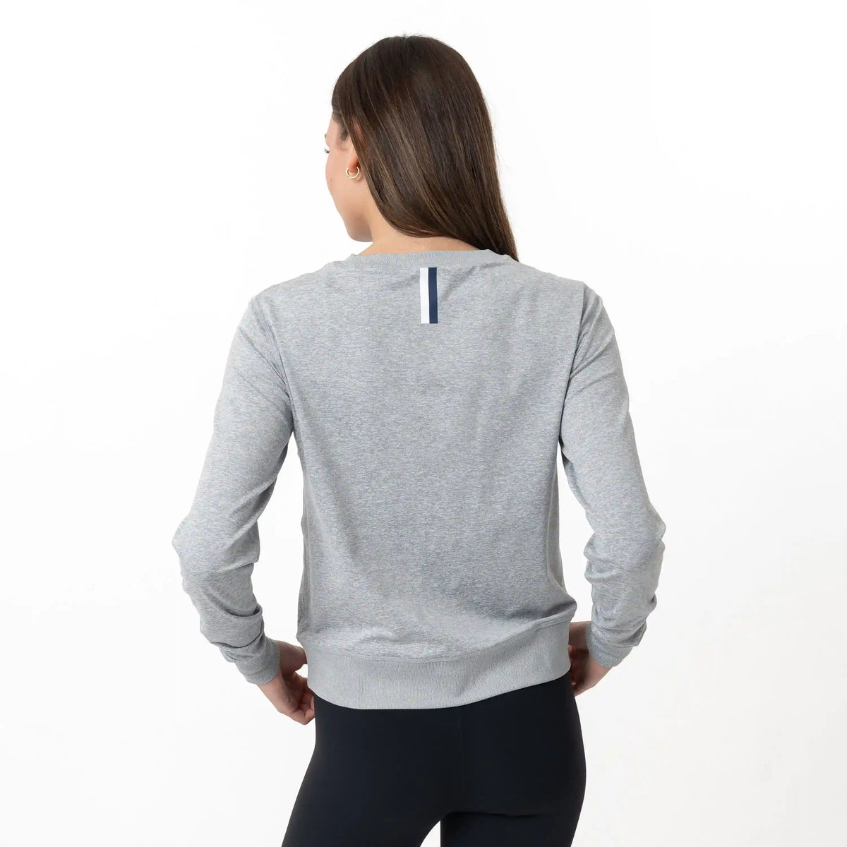 Swift Performance Crew | Heather - Stainless Steel/White