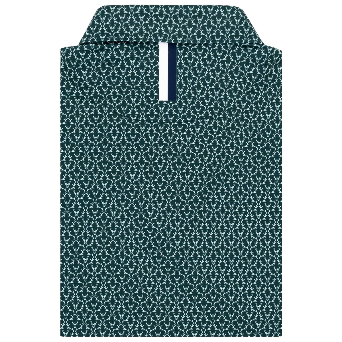 The Buck | Performance Polo | The Buck - Ponderosa Green/White