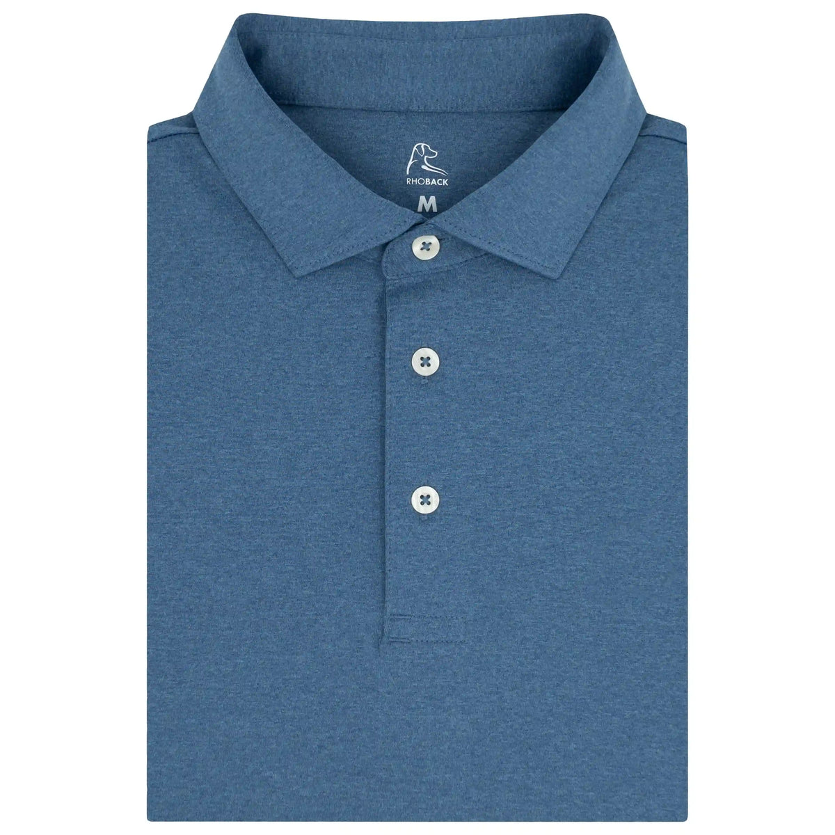 Heather | Performance Polo | Heather - Coastal Blue/Potomac Blue