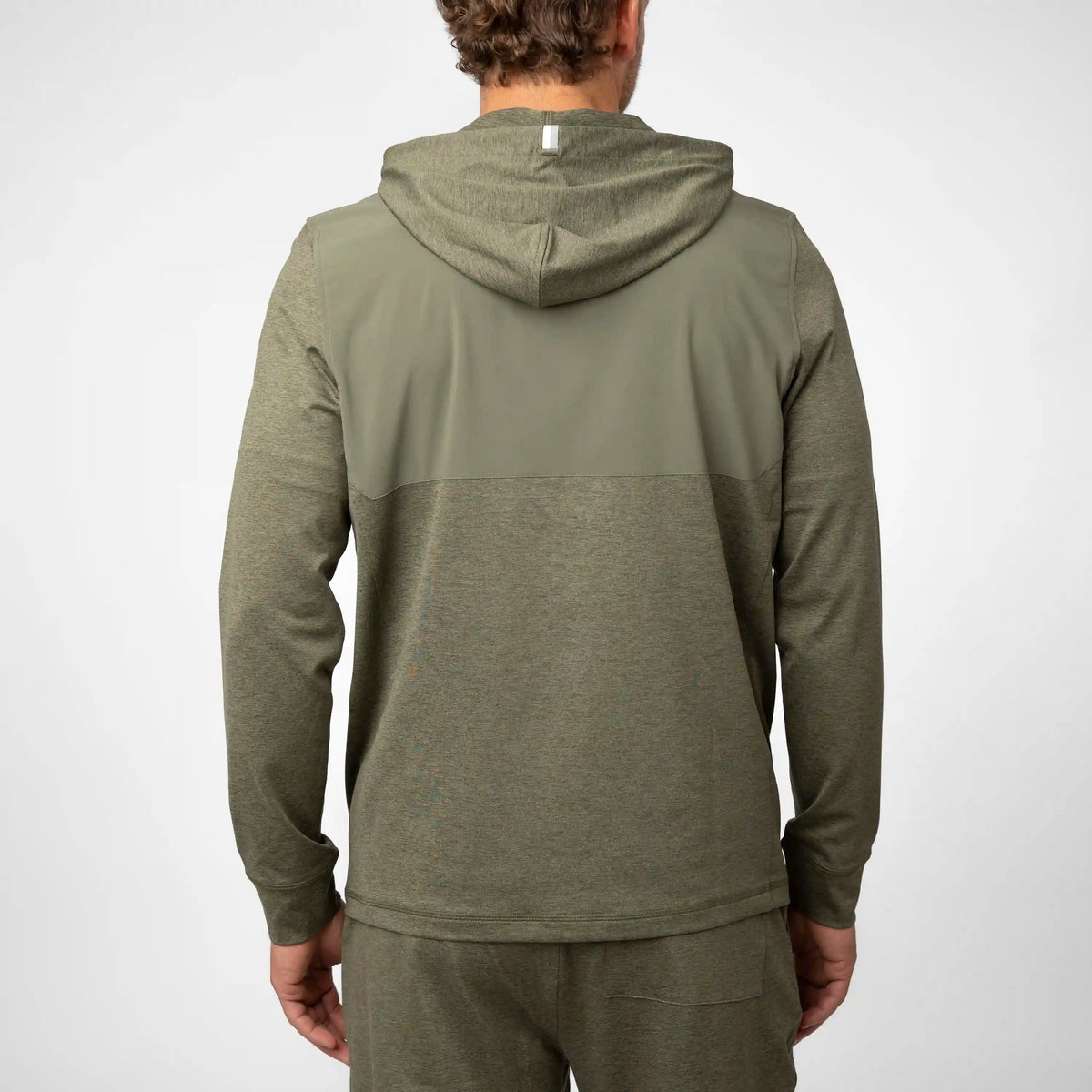 Sprint Full-Zip Hoodie | Heather - Moss Green/Moss Green