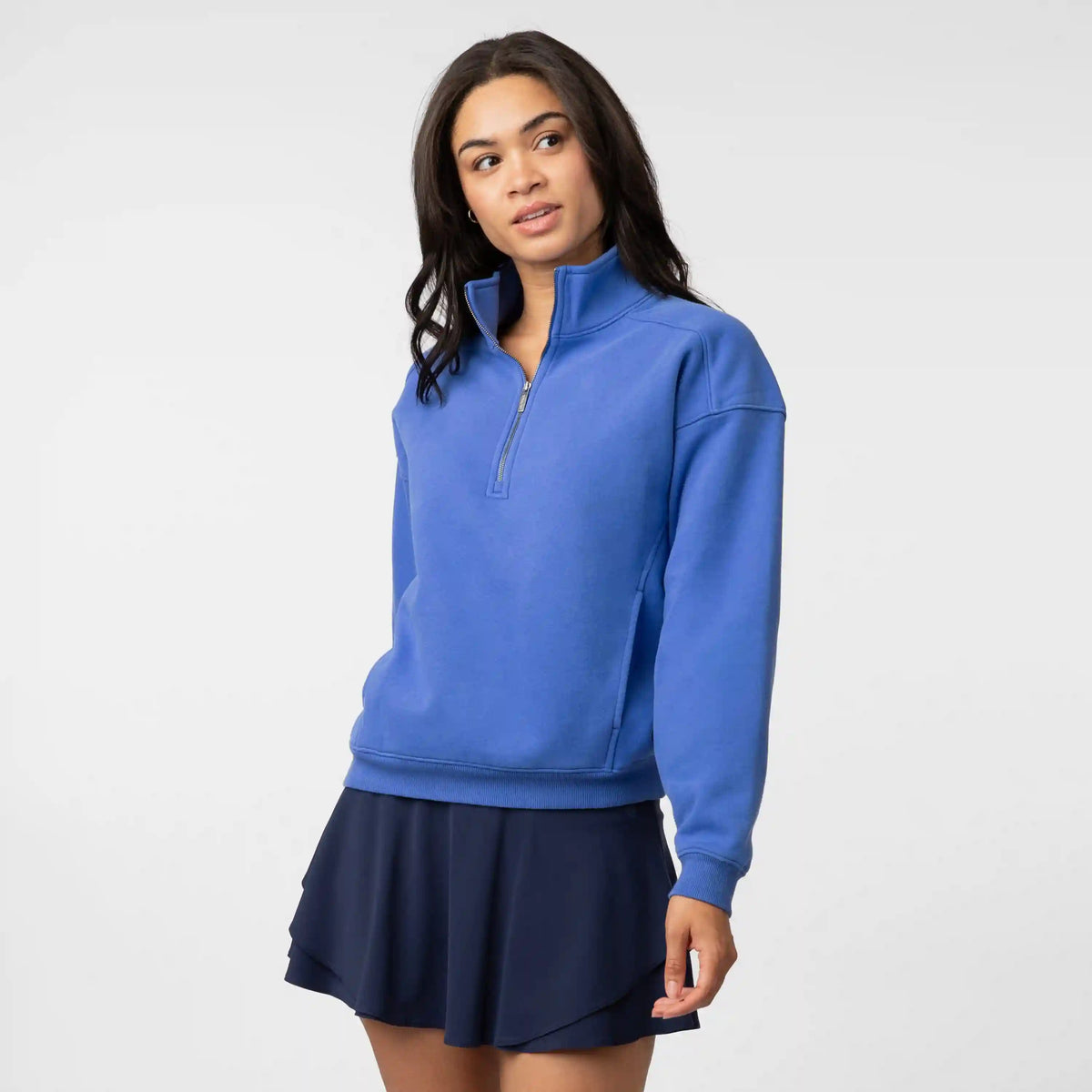 Serenity Half-Zip | Solid - Bunker Blue