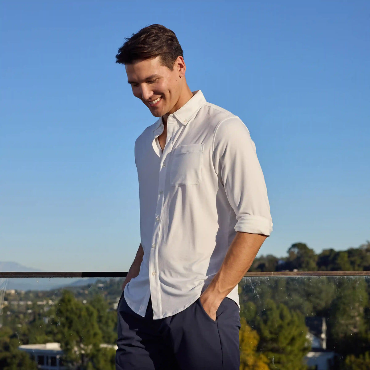 Tailwind Performance Sport Shirt | Solid - White