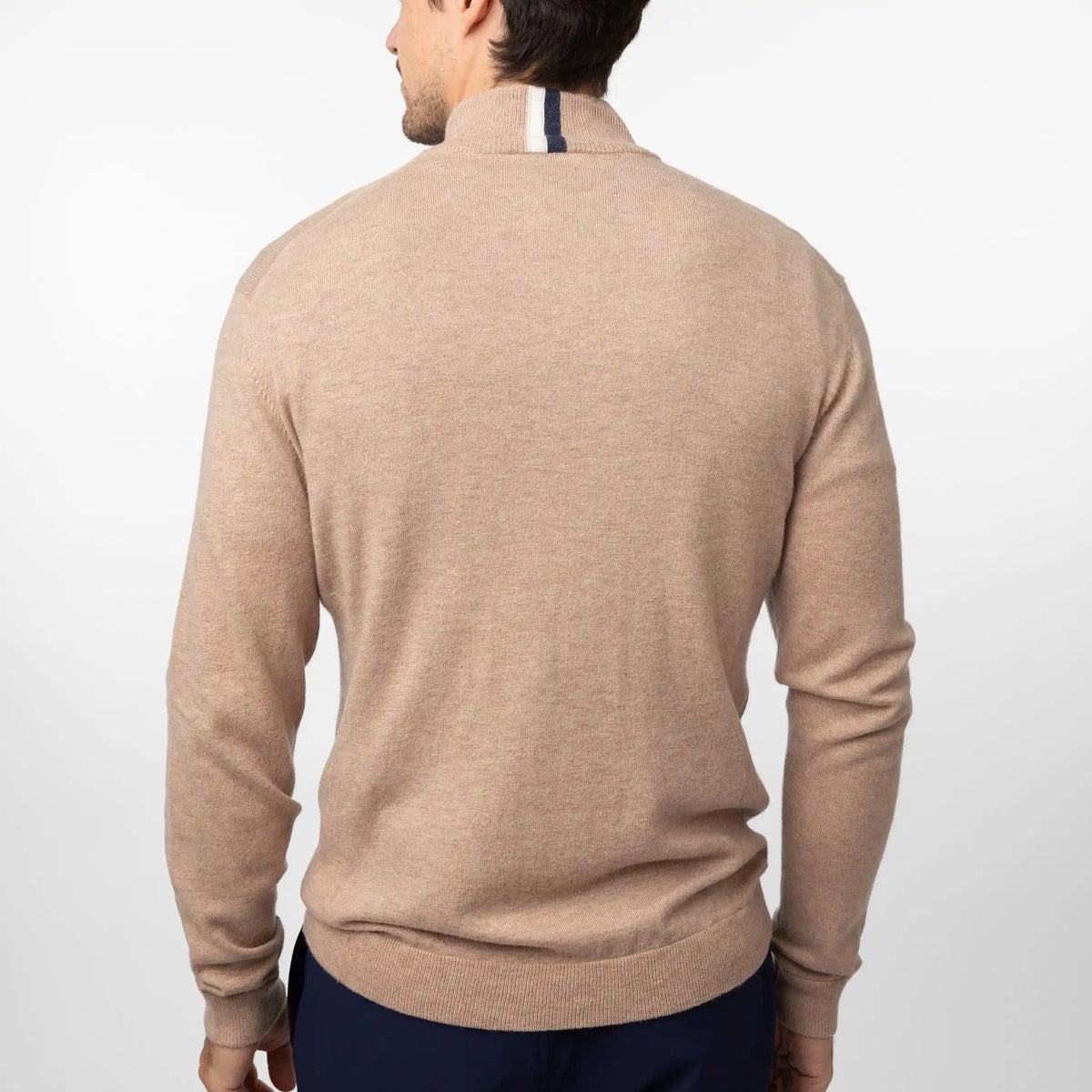 Hogan Q-Zip Sweater | Heather - Sepia/Sepia