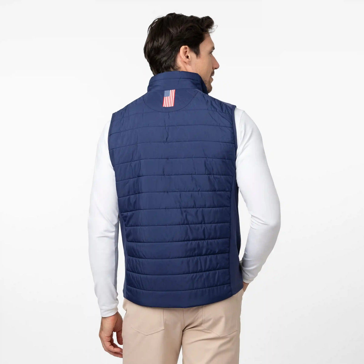 Fulton Performance Vest | Solid - Fleet Navy/White - USA