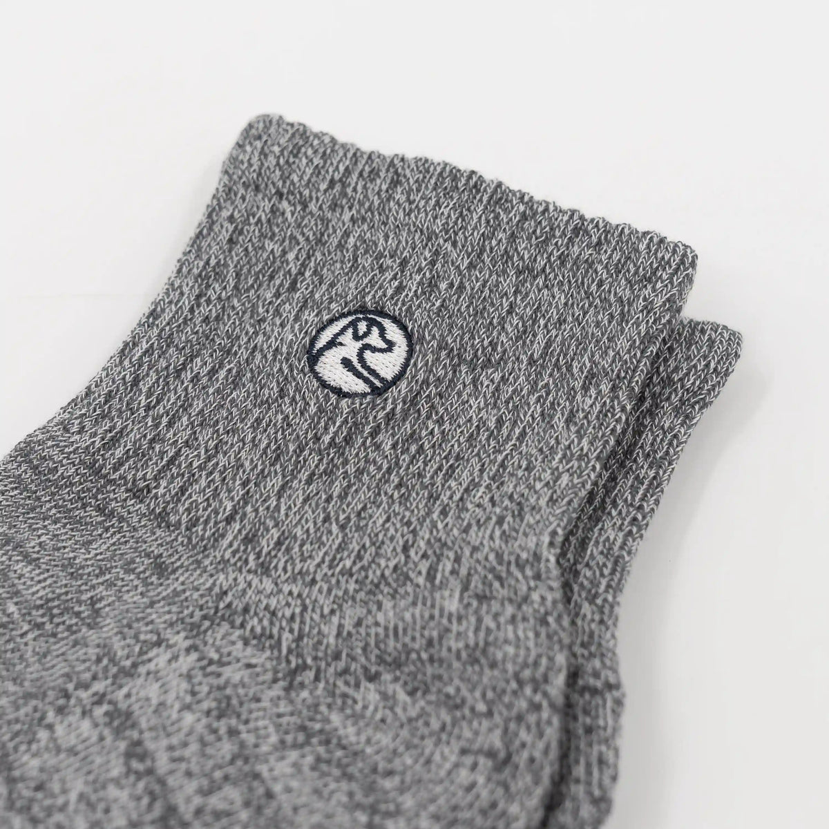 Stratus Performance Half Crew Socks | Heather - Charcoal Grey/White - Fleet Navy