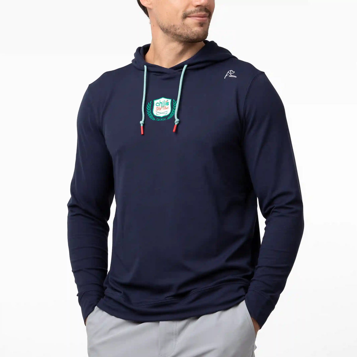 Hesi Performance Hoodie | Solid - Fleet Navy - Chili's - 1
