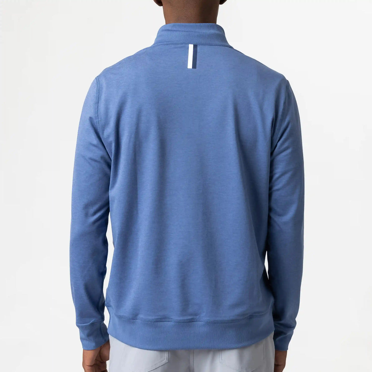 Pace Q-Zip Pullover | Heather - Coastal Blue/Coastal Blue