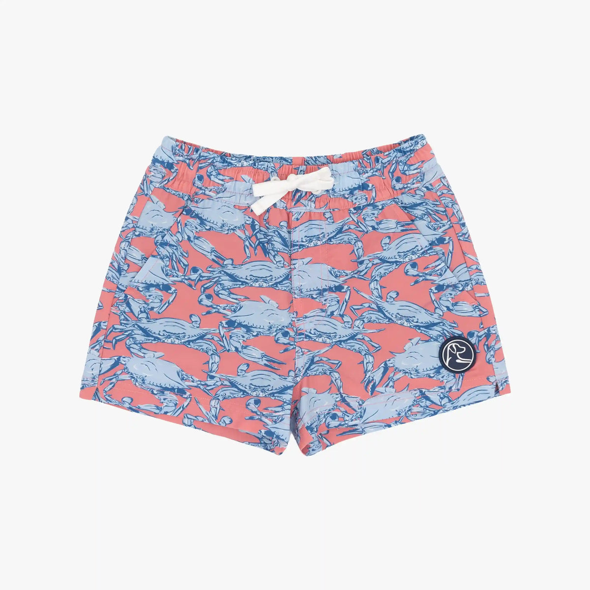 Lil' Medley Swim Trunk | The Claws - Washed Red/Baby Blue