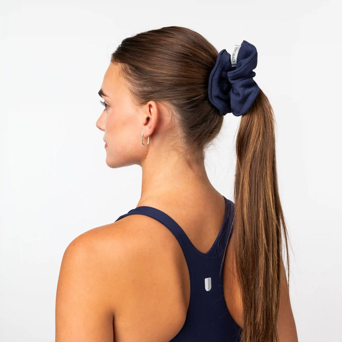 Bedford Scrunchie | Solid - Fleet Navy
