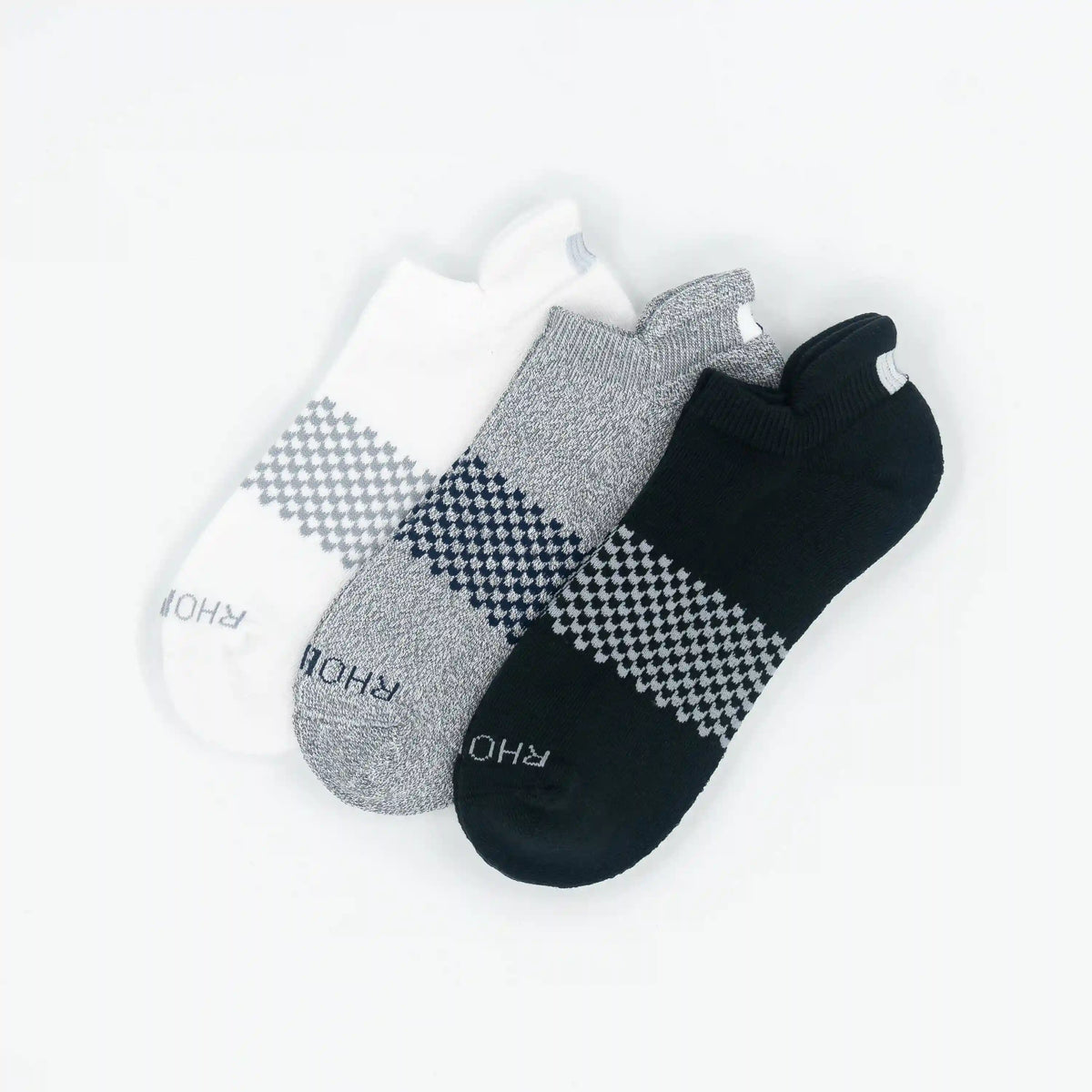 Stratus Performance Ankle Socks (3-Pack) | Multi - Heather Charcoal Grey/Solid Midnight Black/Solid White (3-Pack)