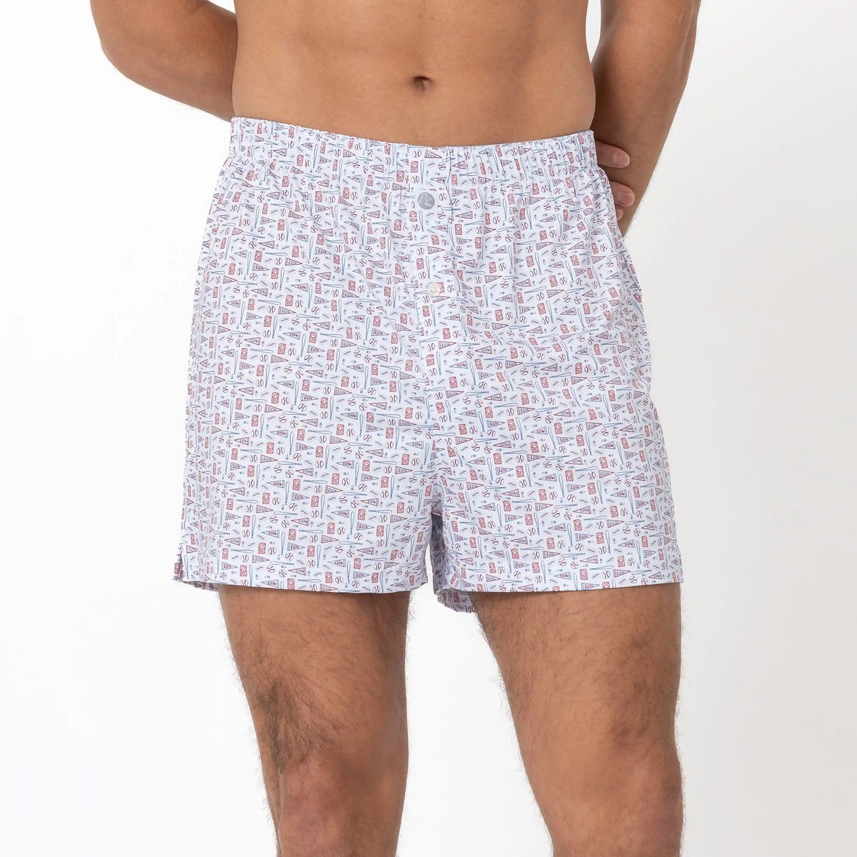 Breeze Performance Boxer | The Pennant Race - White/Short Stop Blue