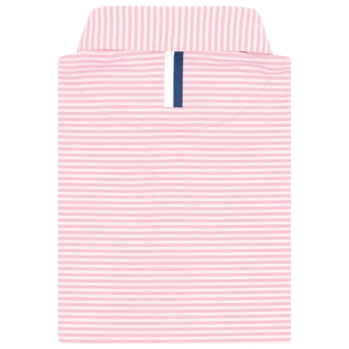 The Birdie Stripe | Performance Polo | The Birdie Stripe - Lotus Pink/White