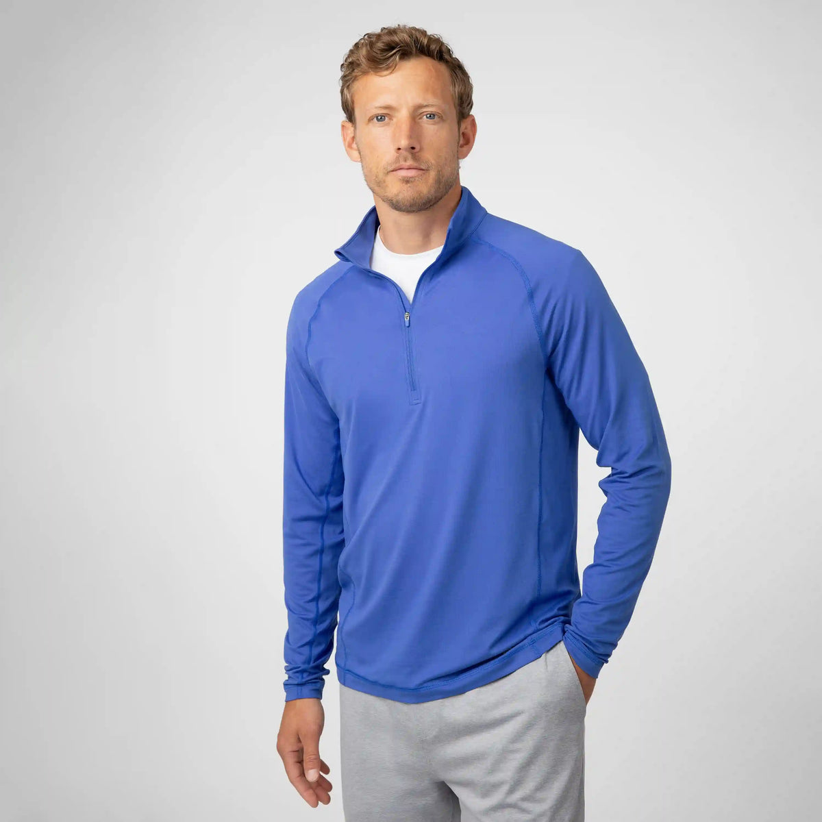 Tailwind Performance Q-Zip | Solid - Bunker Blue