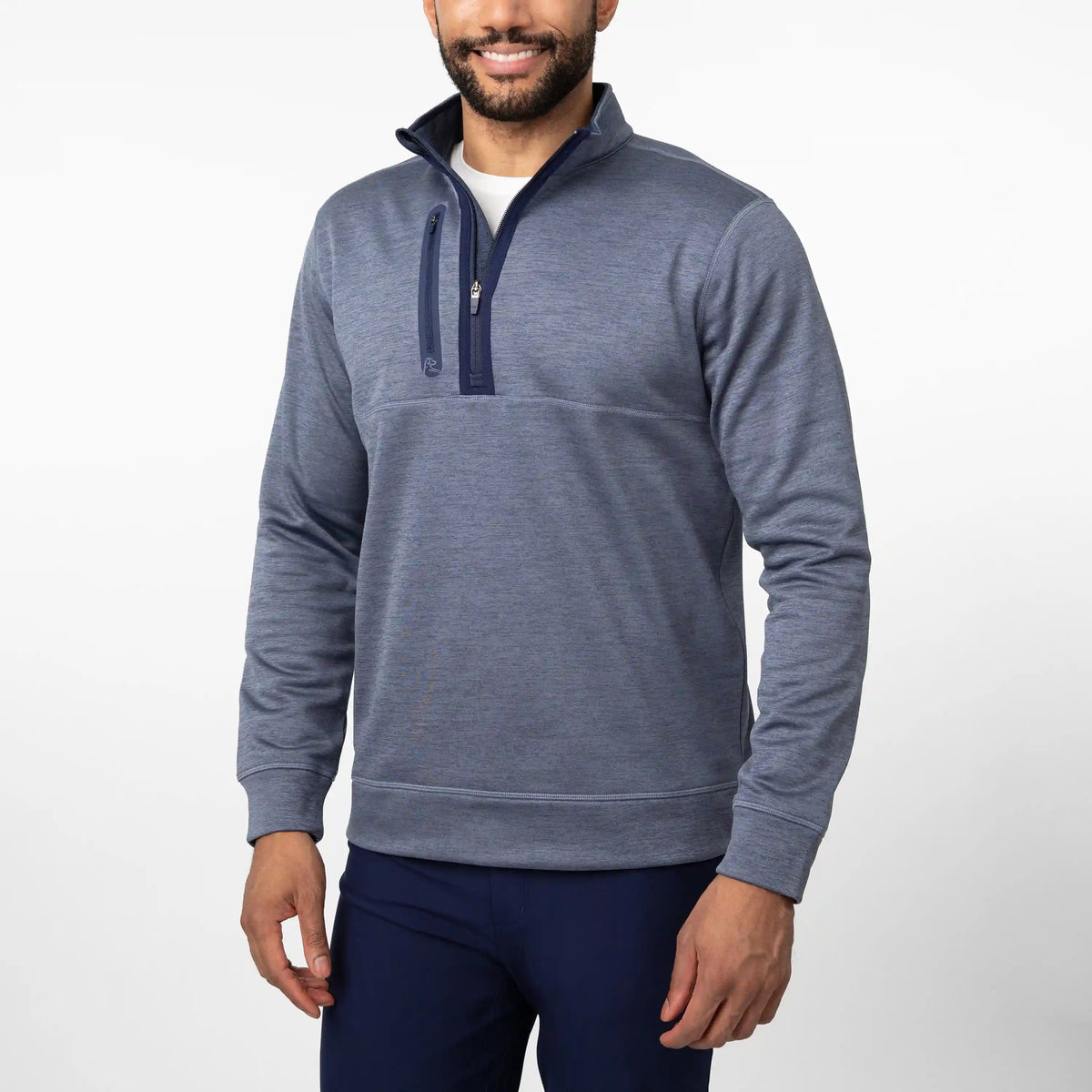 Knoll Performance Half-Zip | Heather - Everest Grey/Everest Grey