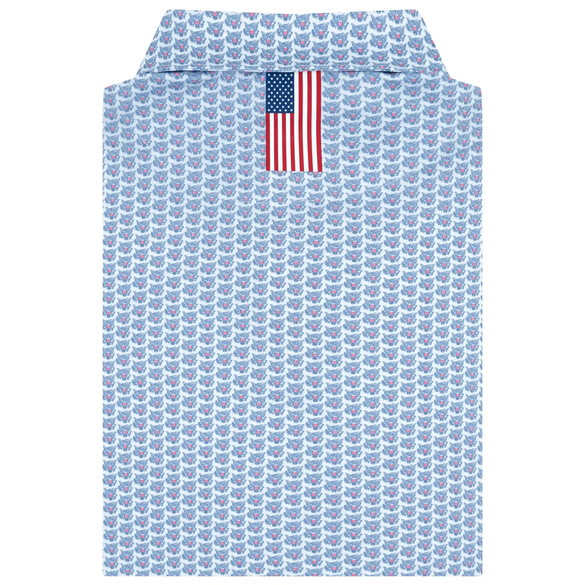 The Congressional Seal | Performance Polo | The Congressional Seal - White/Short Stop Blue - USA
