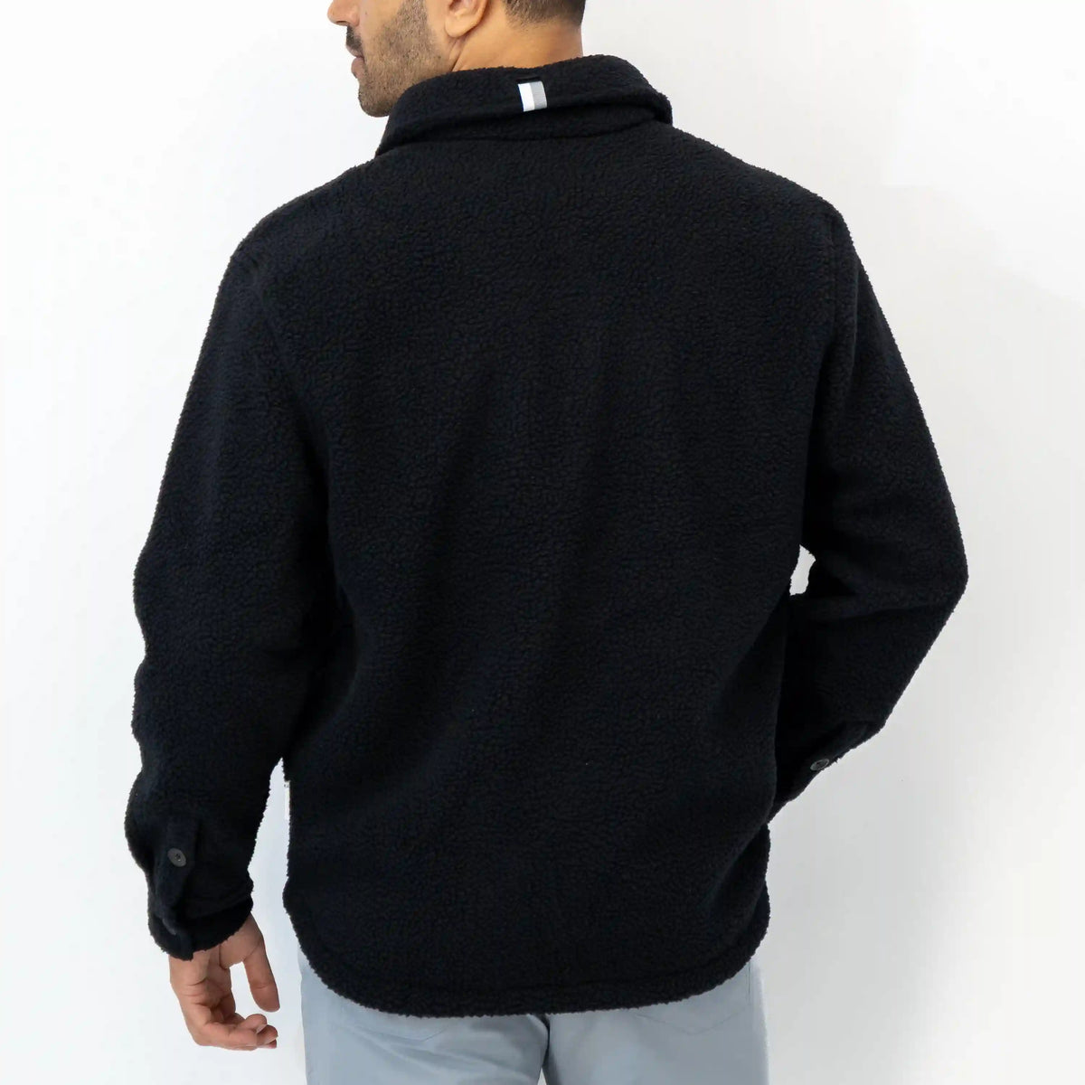 Summit Fleece Shirt Jacket | Solid - Midnight Black