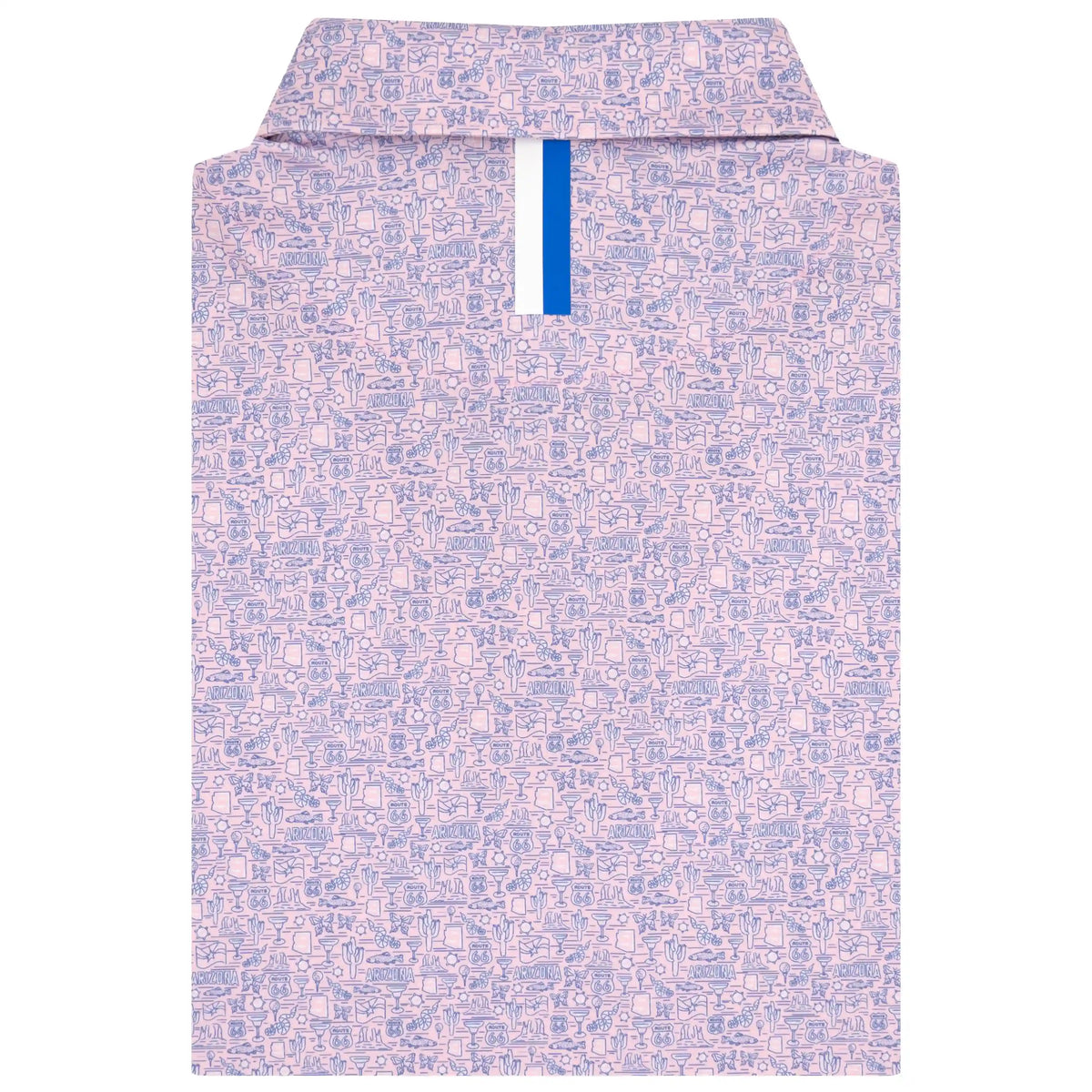 The Arizona | Performance Polo | The Arizona - Lotus Pink/Bunker Blue