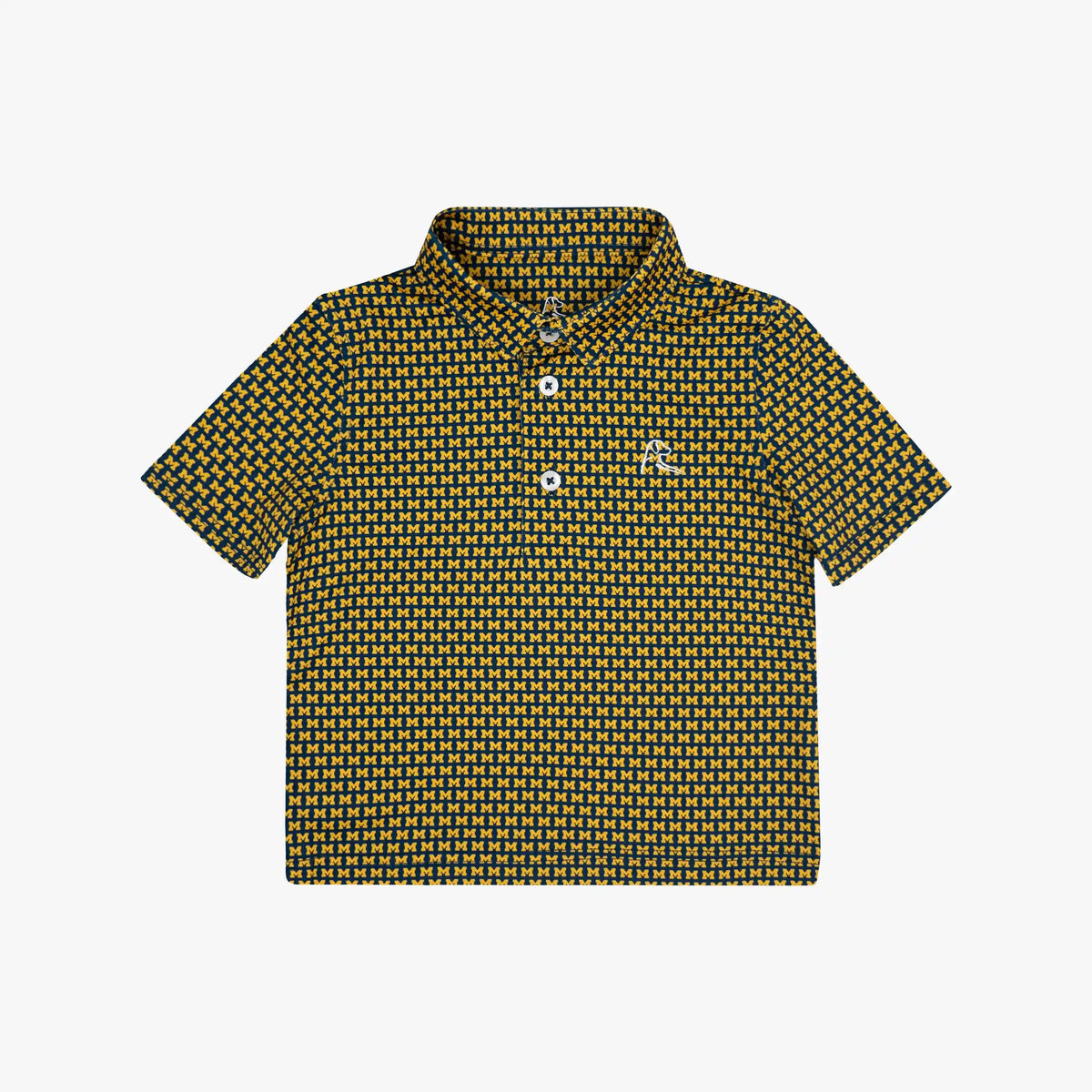 The Lil' Michigan Wolverines™ | Collegiate Polo | The Michigan Wolverines™ - Indigo Blue/Maize Yellow