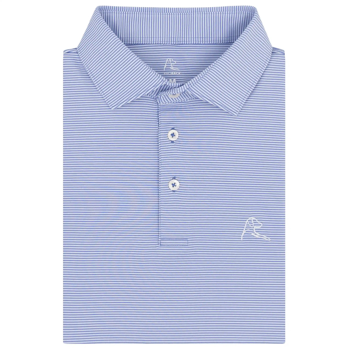 The Crispy Stripe | Performance Polo | The Crispy Stripe - Lavender Blue/White
