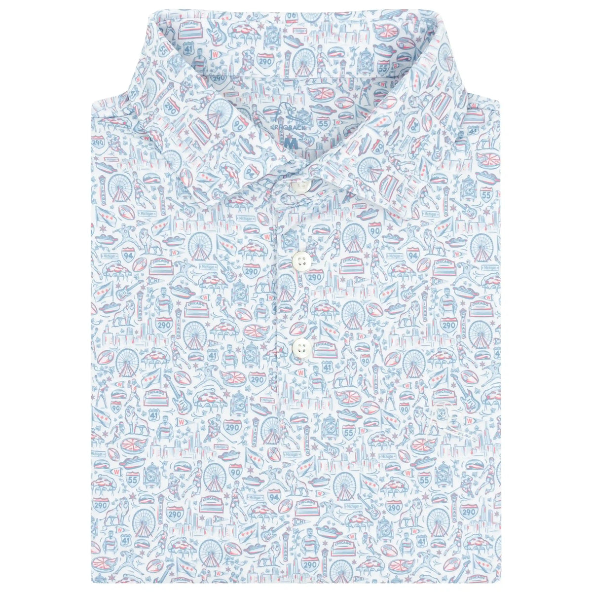The Windy City | Performance Polo | The Windy City - White - CHI