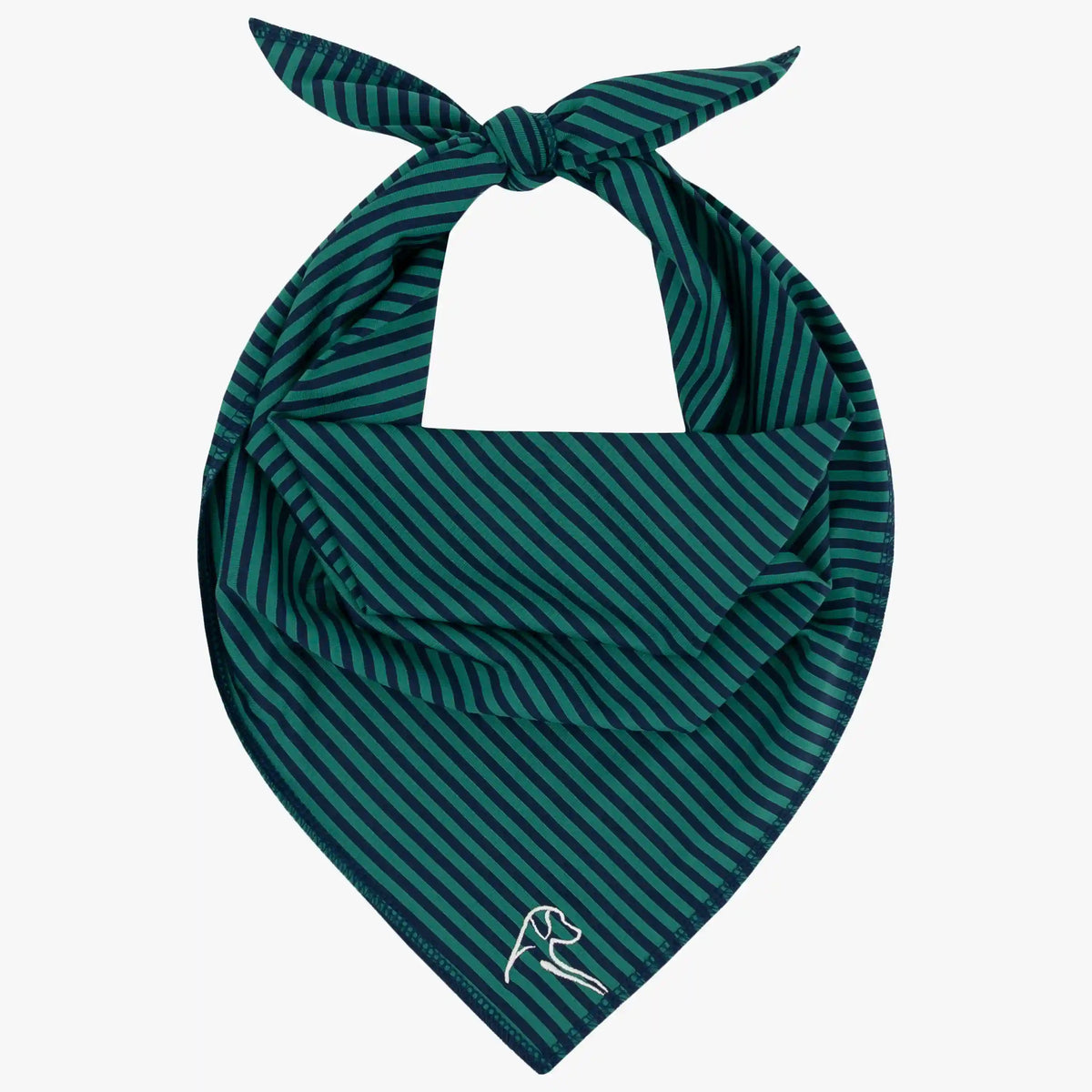The Birdie Stripe | Performance Bandana | The Birdie Stripe - Emerald Green/Fleet Navy