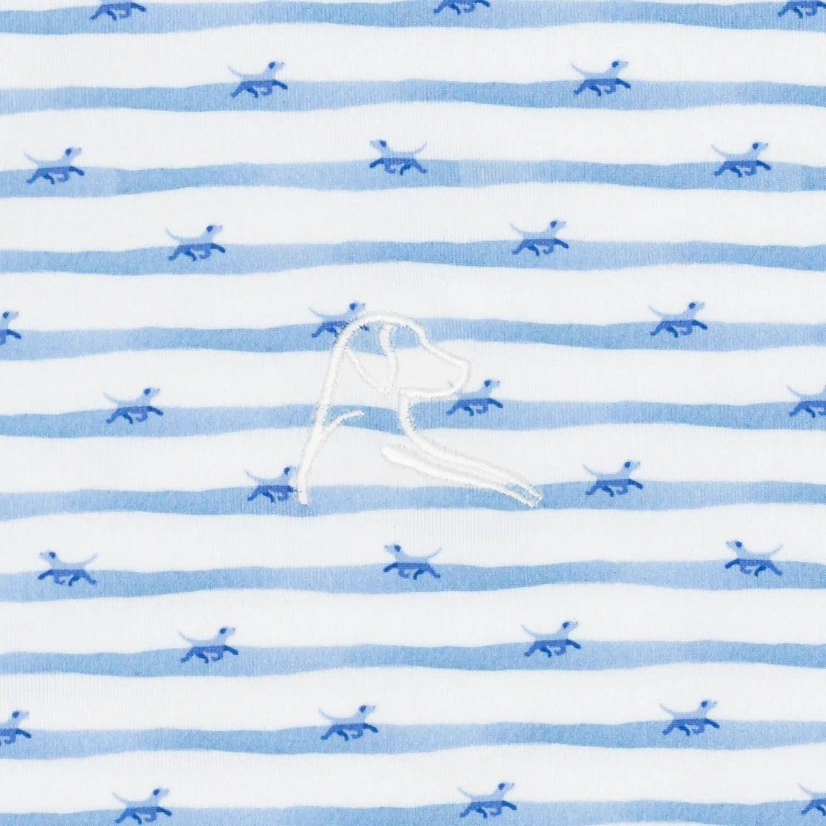 The Doggy Paddle | Performance Polo | The Doggy Paddle - White/Caicos Blue