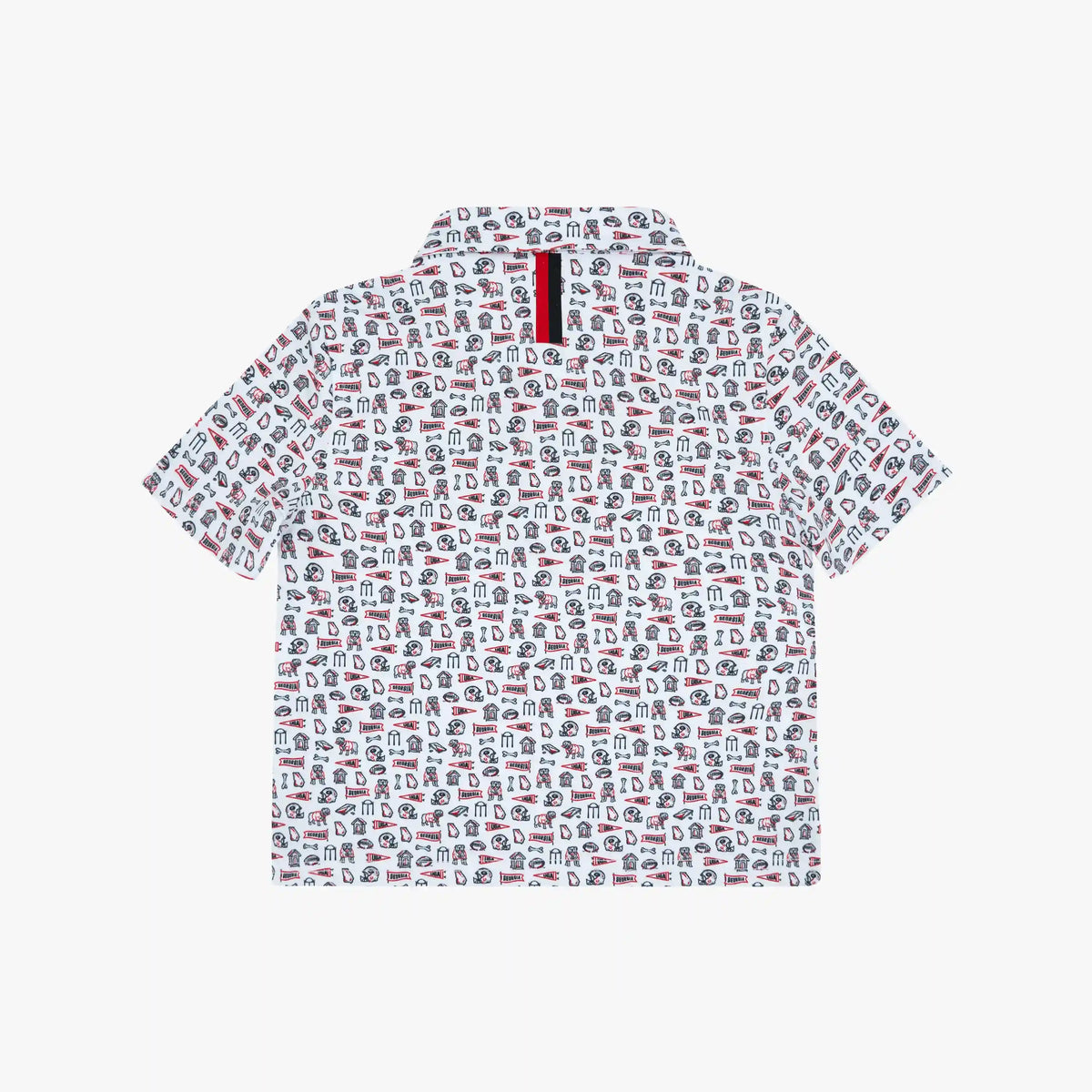 The Lil' Georgia Gameday 2.0 | Collegiate Polo | The Georgia Gameday 2.0 - White/Roar Red - 1