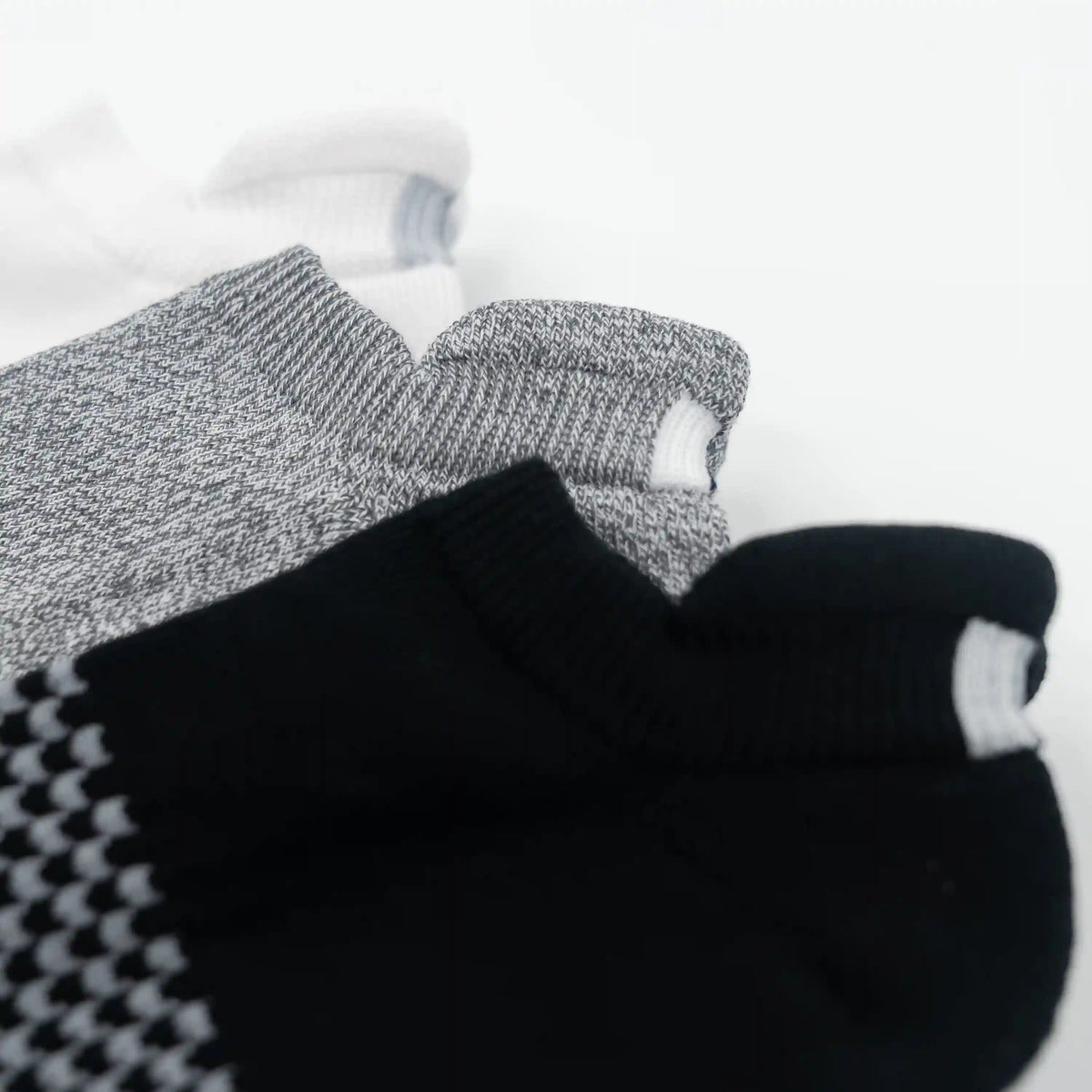 Stratus Performance Ankle Socks (3-Pack) | Multi - Heather Charcoal Grey/Solid Midnight Black/Solid White (3-Pack)
