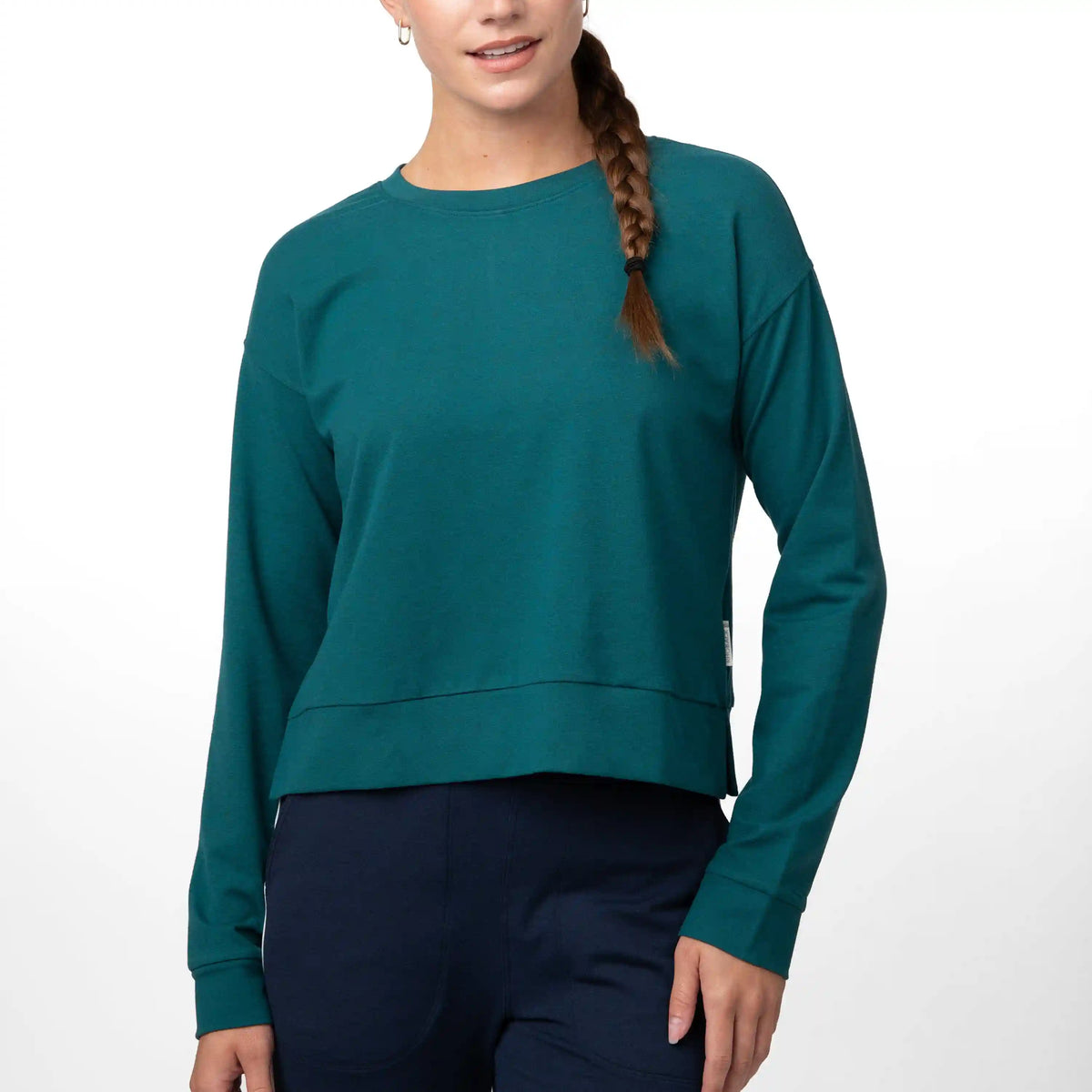 Tempo Crewneck | Solid - Midnight Green
