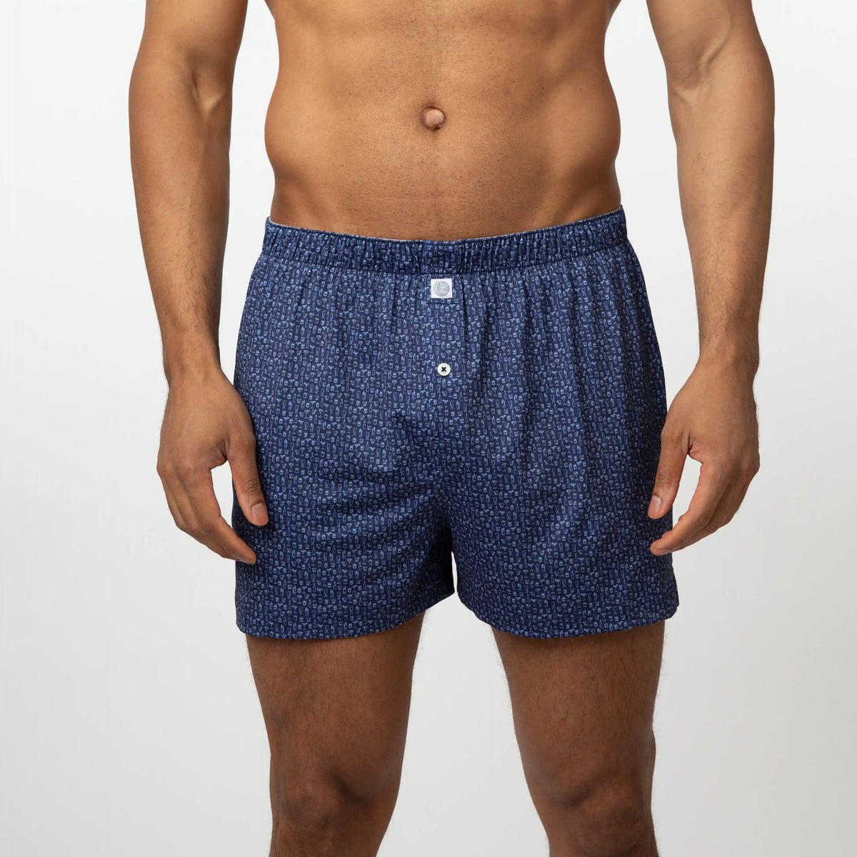 Breeze Performance Boxer | The Open Bar - Fleet Navy/Oxford Blue