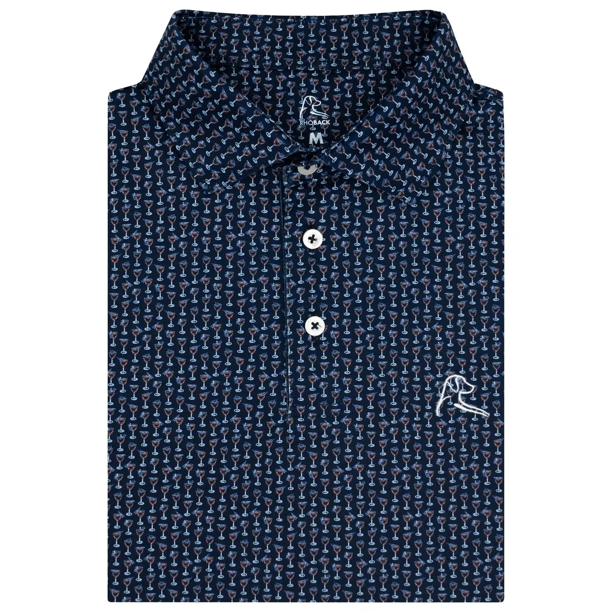 The Paper Plane | Performance Polo | The Paper Plane - Fleet Navy/Melon