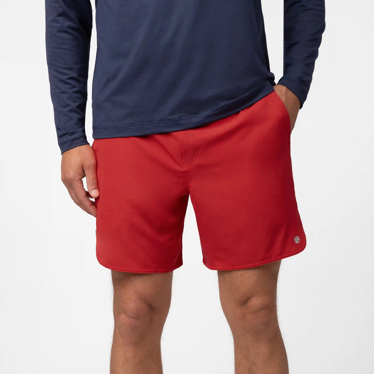 Grit Gym Short - 7" | Solid - Poinsettia Red