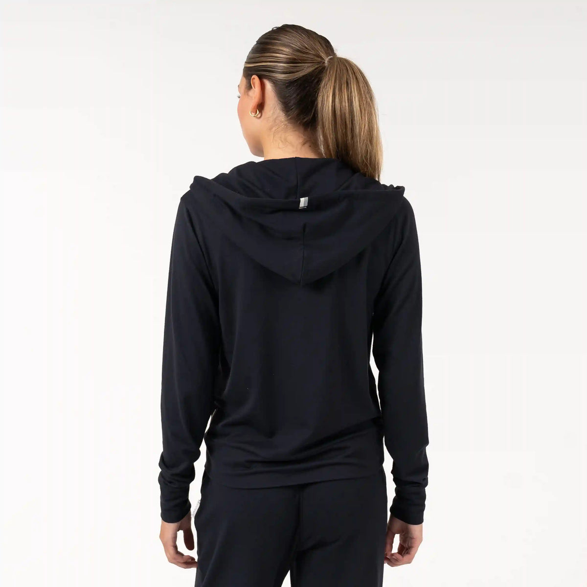 Tempo Full-Zip Hoodie | Solid - Midnight Black