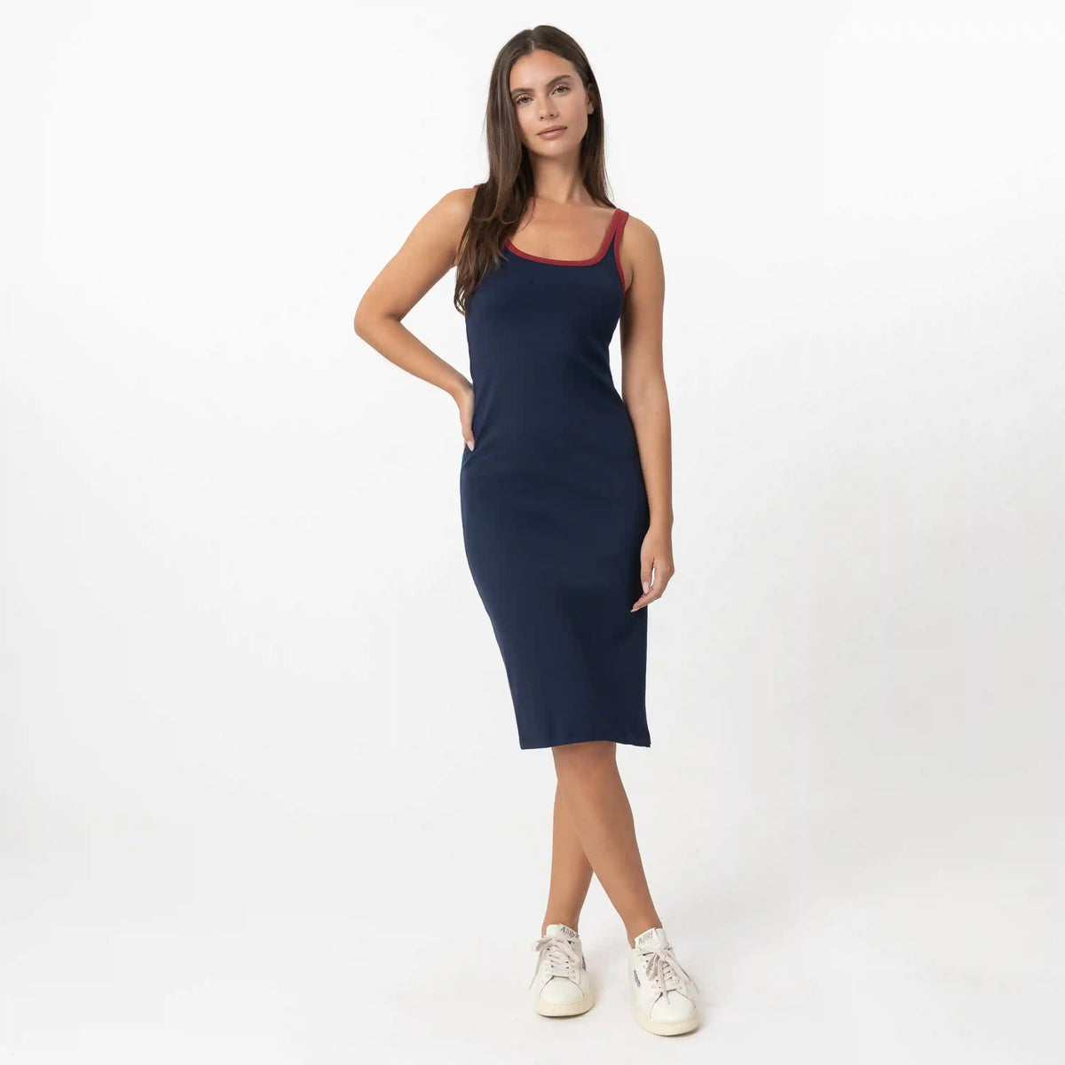 Tempo Midi Dress | Solid - Fleet Navy - Pinot