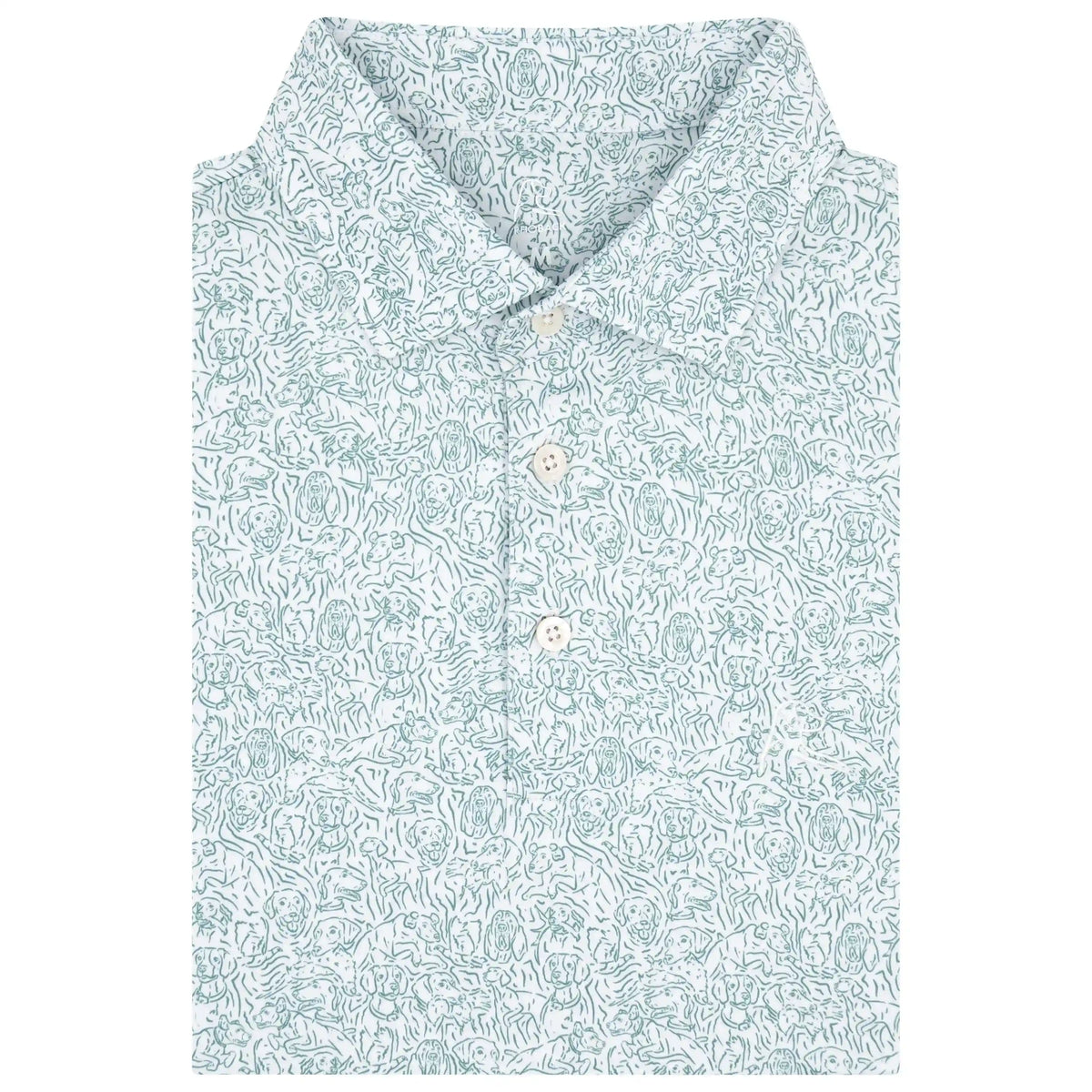 The Hunting Dog 2.0 | Performance Polo | The Hunting Dog 2.0 - White/Bullfrog Green