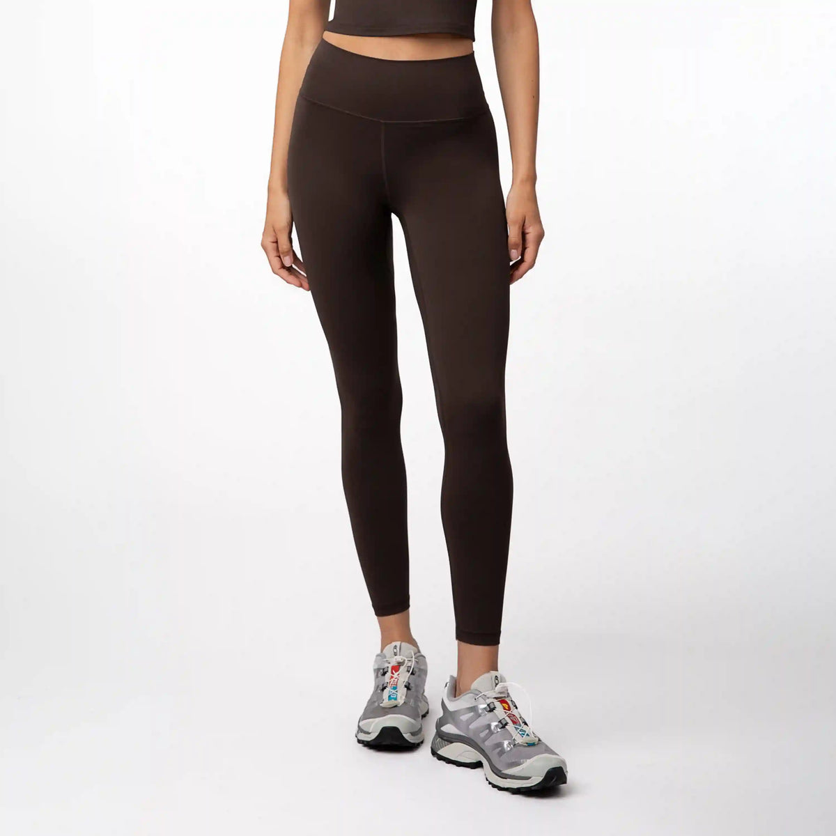 Vista High-Rise Legging | Solid - Cocoa