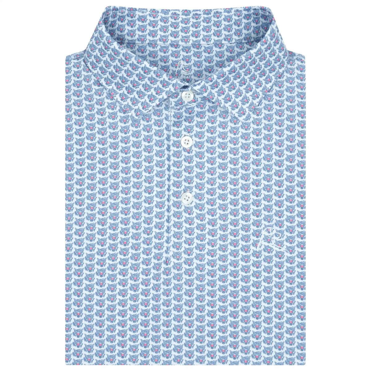 The Congressional Seal | Performance Polo | The Congressional Seal - White/Short Stop Blue - USA