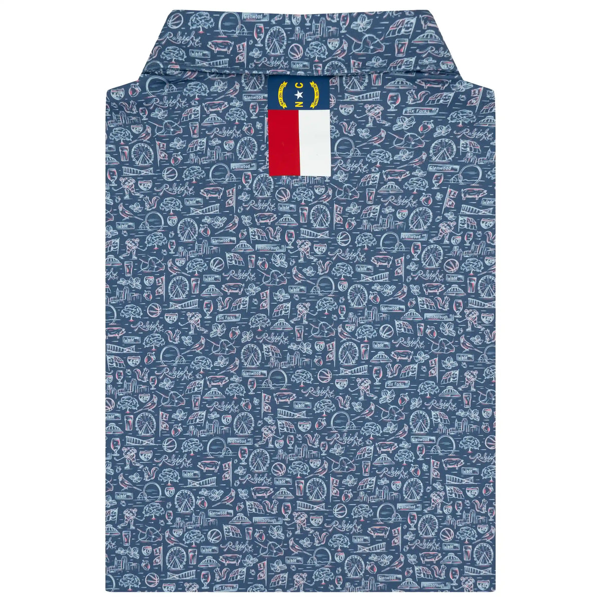 The City Of Oaks | Performance Polo | The City Of Oaks - Coastal Blue/Pure Blue - NC